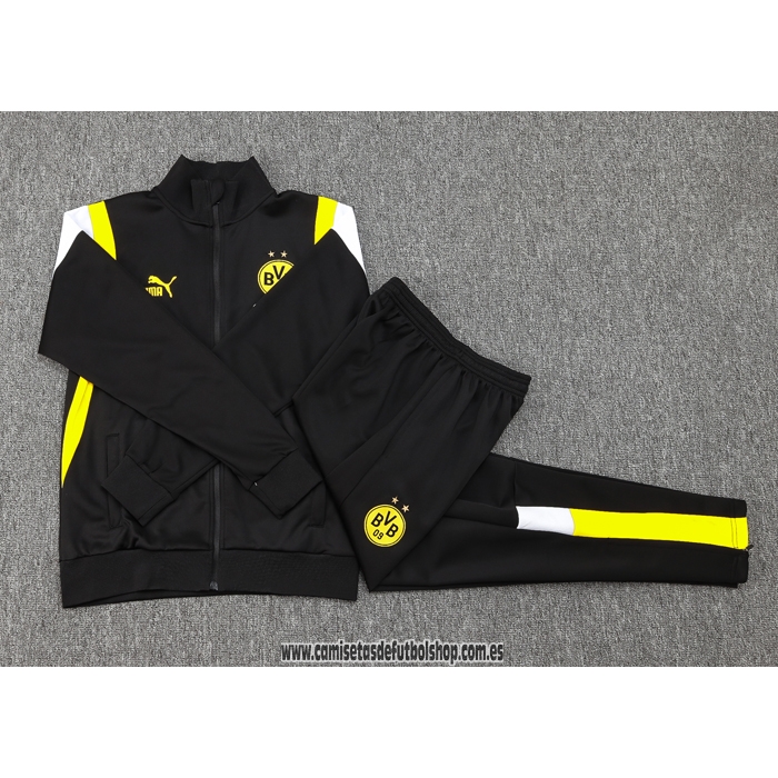 Chandal de Chaqueta del Borussia Dortmund 23-24 Negro